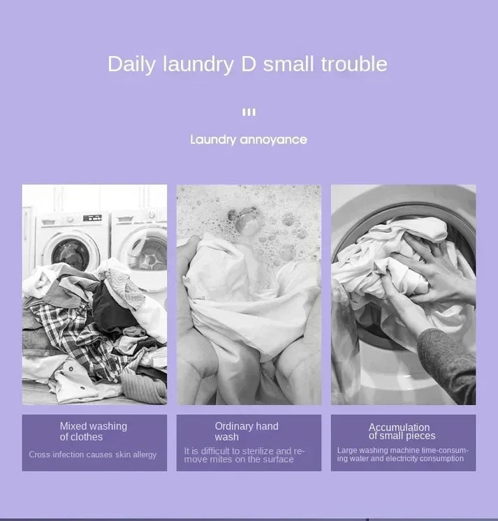 Portable Foldable Washing Machine Mini Laundry Washer with Spin Dryer